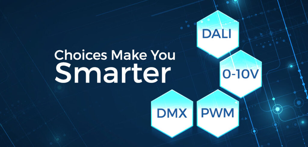 Lighting Control Protocols: DALI, 0-10V, DMX, PWM - What is your choice?