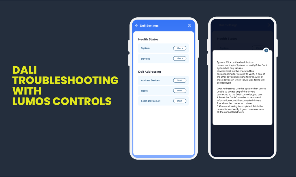 DALI troubleshooting with Lumos Controls