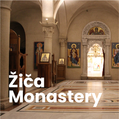 Zica monastery lighting
